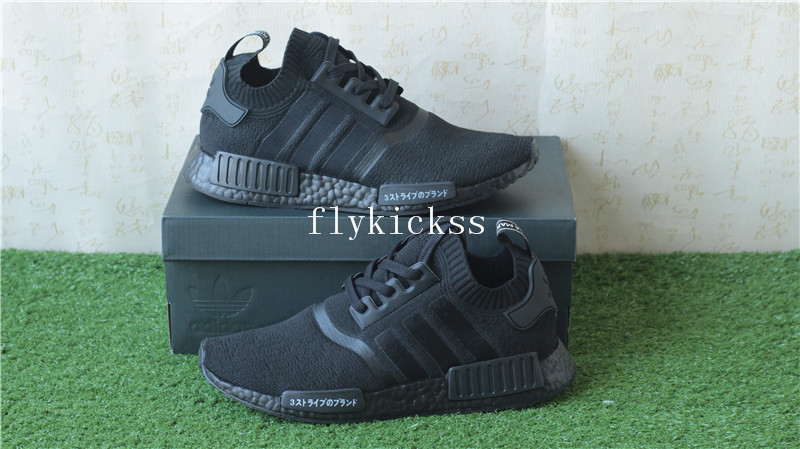 Real Boost Adidas NMD R1 PK Primeknit Triple Black